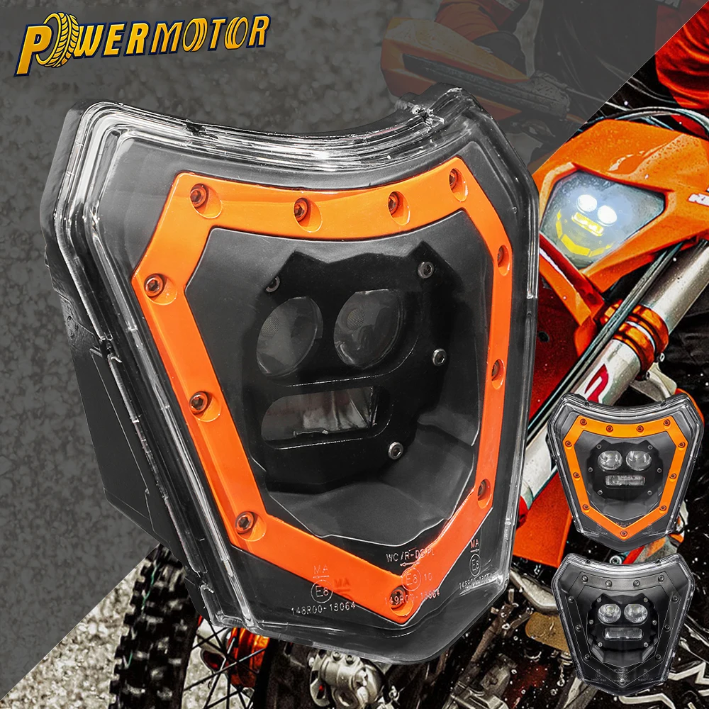 

For KTM EXC SX SMR 300 450 690 Motorcycle LED Headlamp Assembly Head Light Dirt Bike Enduro Motocross Headlight Accessories