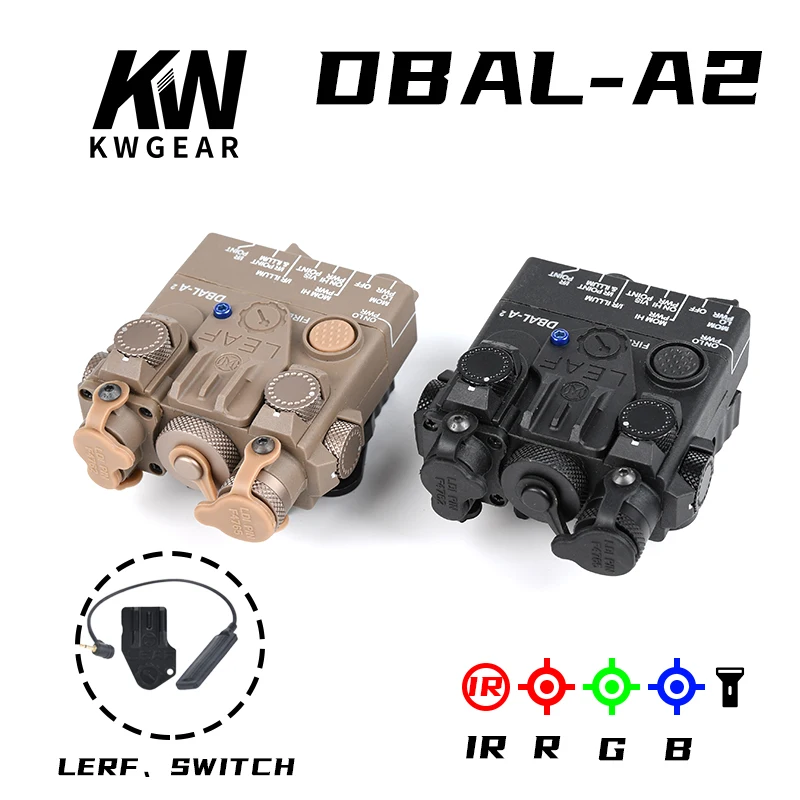 Wadsn DBAL-A2 Metal Tactical Red Dot Sight High Power Green Blue Powerful Laser Pointer NGAL MAWL PEQ LA5C Hunting Airsoft AR15