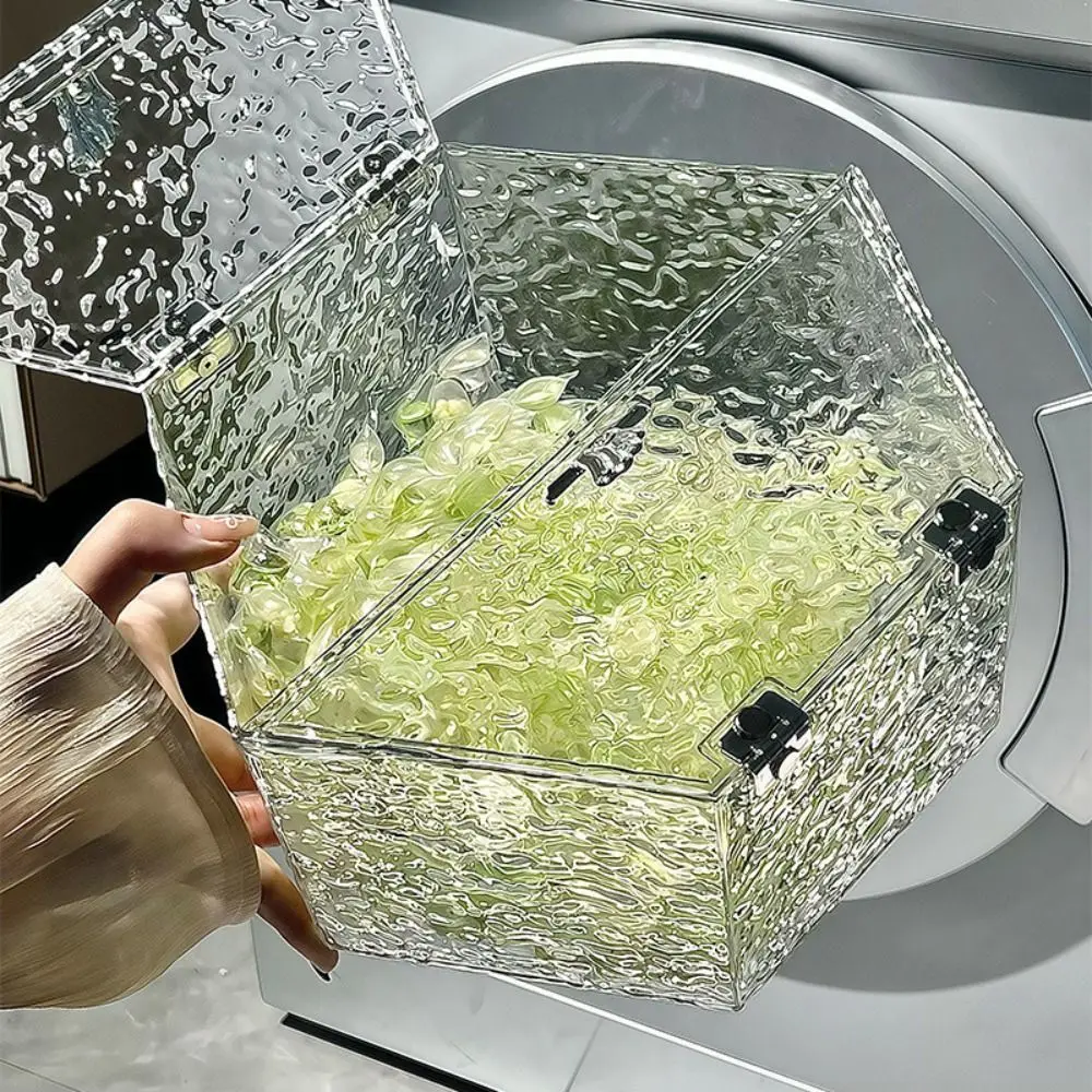 Water Ripple Hair Accessories Storage Box Multifunctional Dustproof Jewelry Holder Light Luxury Waterproof