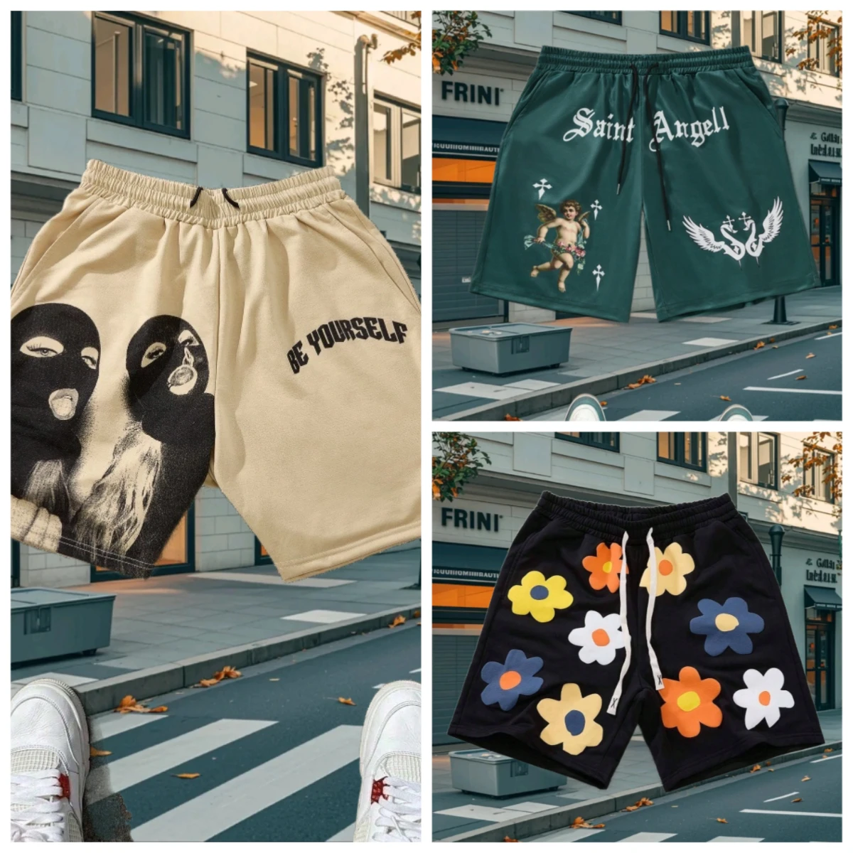 

Последние популярные шорты Y2K, американские уличные трендовые мужские шорты в стиле Харадзюку, модные шорты для взрослых с 3D принтом, комфорт мужчин и женщин