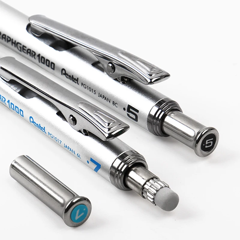 Pentel Drawing Mechanical pencils GraphGear 1000  Low Center of Gravity Telescopic Protective Tube Is Not Easy To Break Lead image 6