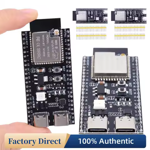 ESP32 S3 Development Board 2.4G Wifi Bluetooth Module for Arduino ESP IDF ESP32-S3-WROOM-1 N8R2 N16R8 44Pin Dual Type-C 8M PSRAM