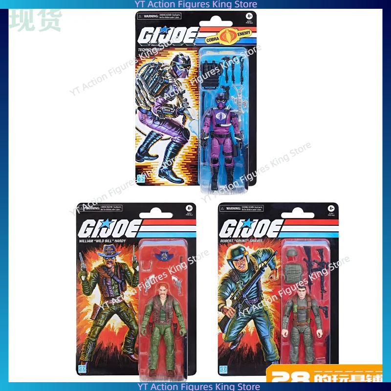 In Stock Hasbro, Special Forces GIJOE Mad Bull Bill, Technical Snake Demon, Grant 6 Inch Action Figure Toy Collection Gift