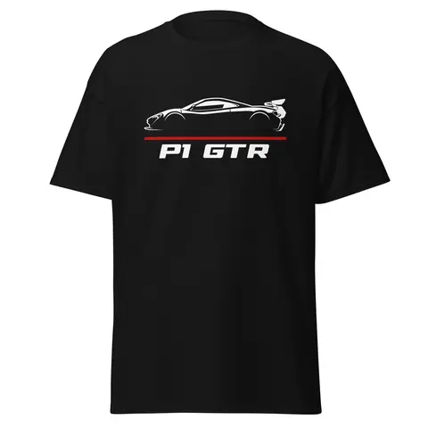 Camiseta premium para entusiastas de McLarens P1 GTR, regalo de cumpleaños -