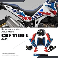 Fo Africa Twin 1100 L CRF1100 Adventure Sports 2024, almohadilla de protección para depósito de motocicleta, pegatina de resina epoxi de Gel 3D