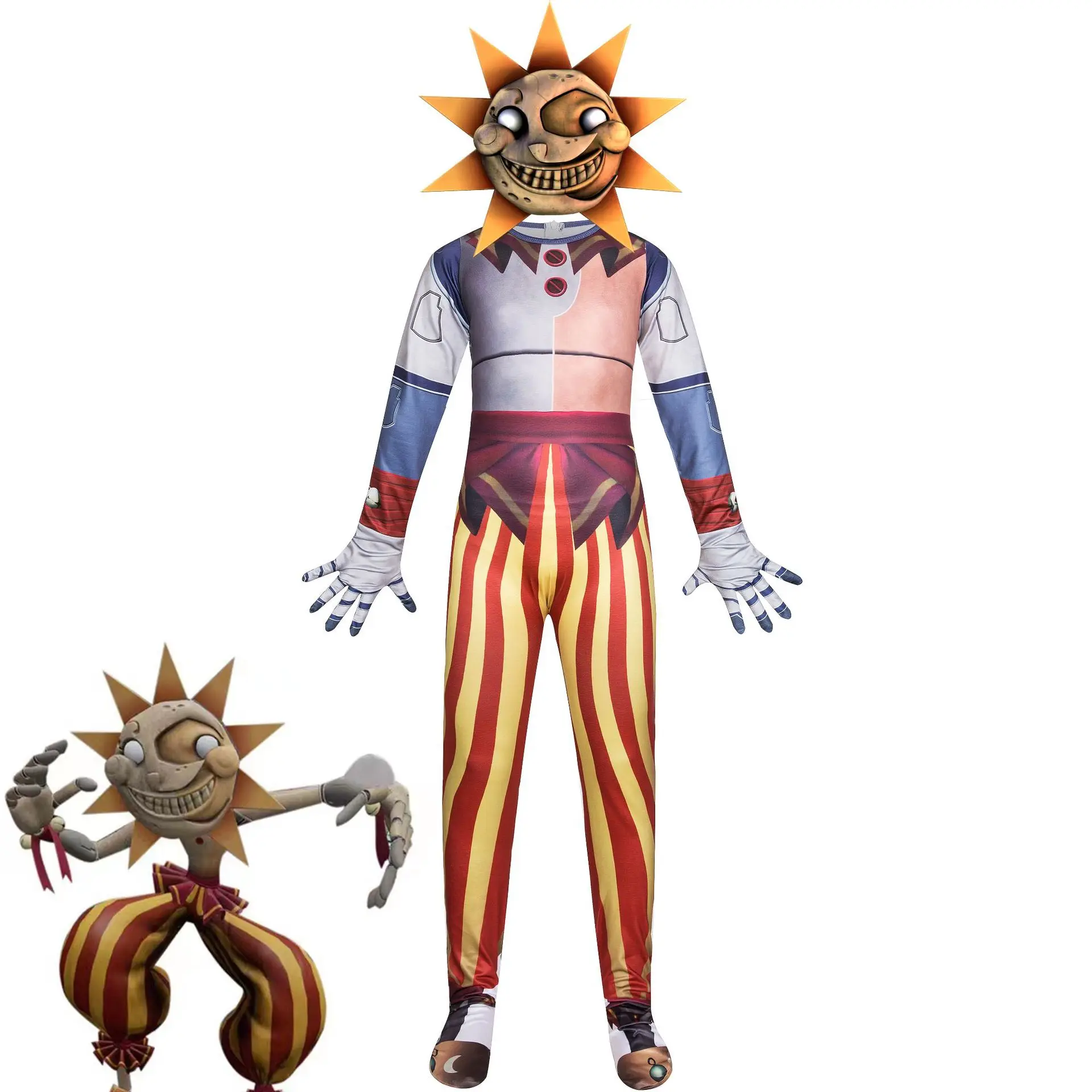 Five Nights Freddyed Costume Party FNAF Cosplay Costumes Fancy Sundrop and moondrop COS Anime Halloween Costume For Kids