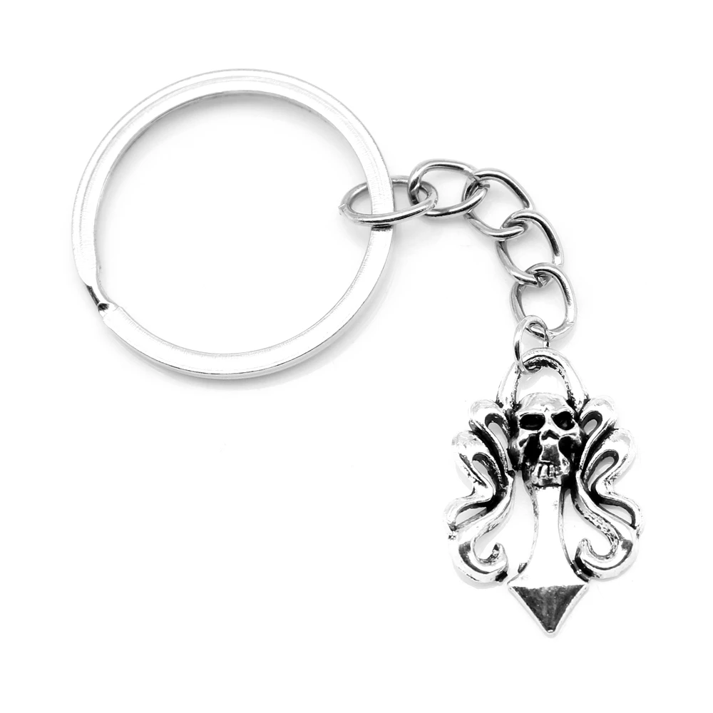 1 Piece 18x25mm Skull Arrow Funny Key Chain Kids Birthday Gift