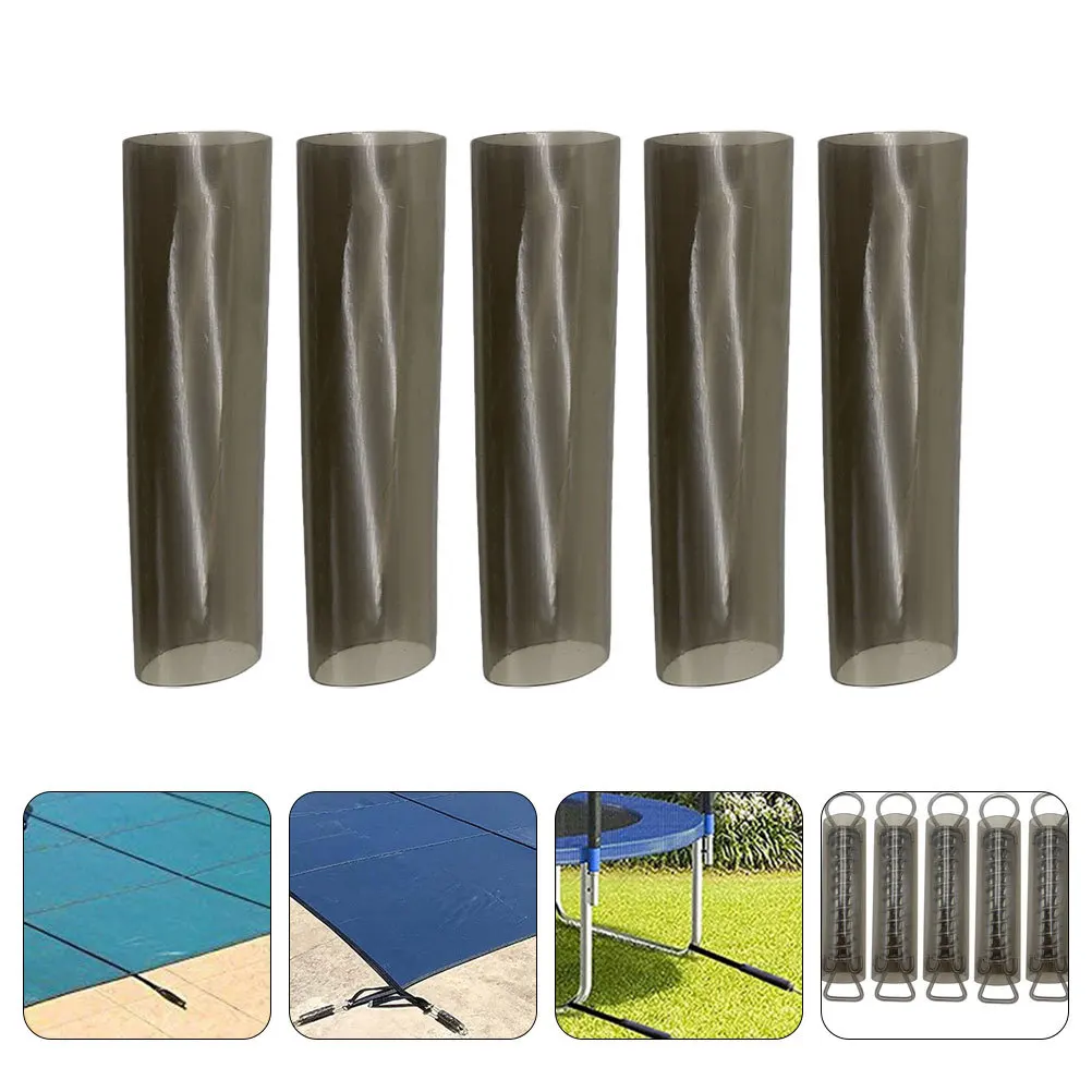 

5Pcs Pool Cover Spring Sleeves Reusable PVC Protective Covers Extend for Winter Safety Pool Cover Parts