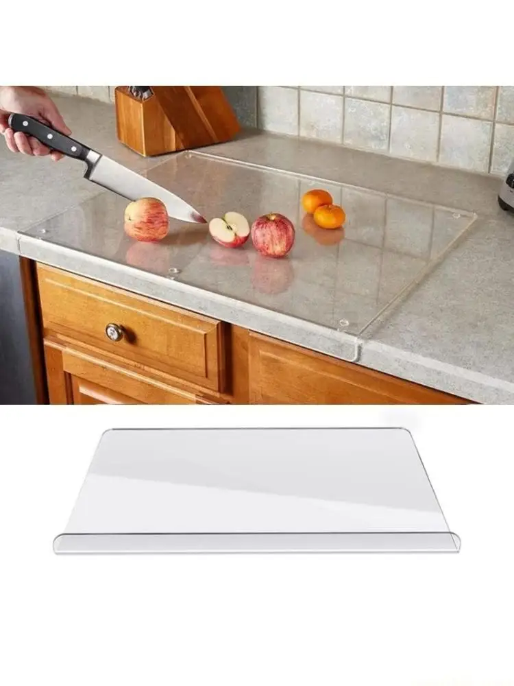 

QX2E Practical Acrylic Cutting Board with Slip Resistant Surfaces Acrylic Chopping Block Easy to Clean Chopping Boards