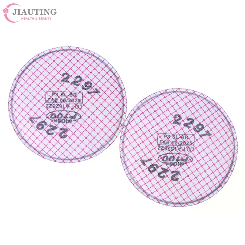 2Pcs/set 2297 P100 Advanced Respirator Filter Based Particulates Nuisance Level Organic Vapor Relief/Mining/Shipbuilding/Abateme
