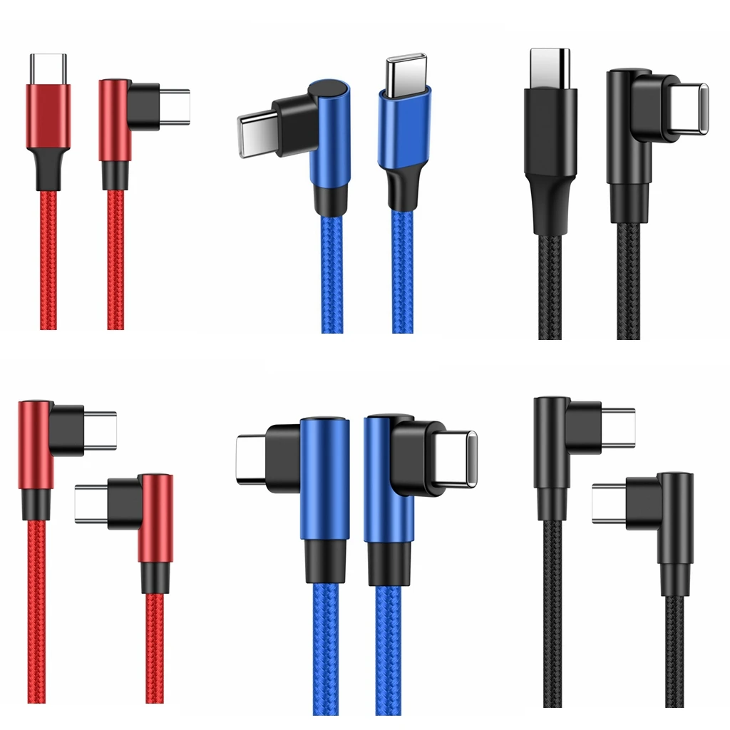60W Type C To Type C 1M 2M 3M Cable PD Fast Charger Data Cable For IPhone 15 Macbook Xiaomi Samsung Camera Extension Cable