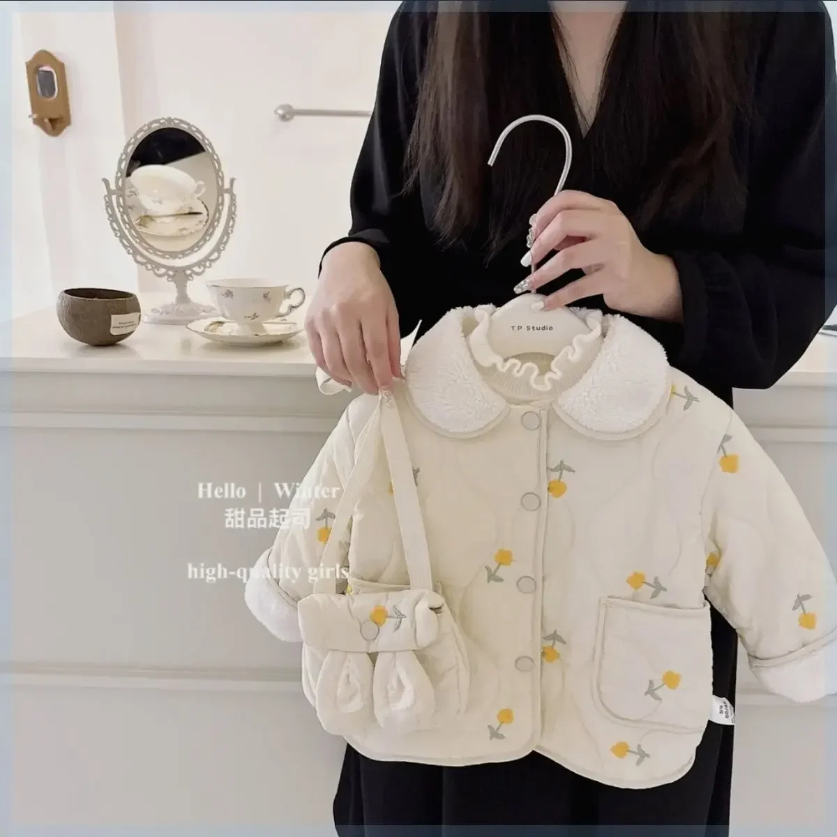 

Зимняя одежда, бархатная и хлопковая детская стеганая куртка, детская стеганая куртка, новая зимняя теплая зимняя одежда для малышей