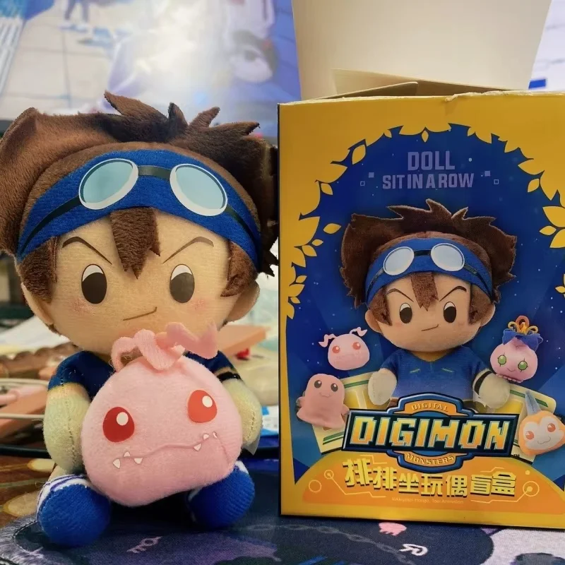 Original Digimon Abenteuer Anime Figur Anhänger Blind Box Digimon Agumon Yagami Taichi Kawaii Figur Kinder Spielzeug Geschenk