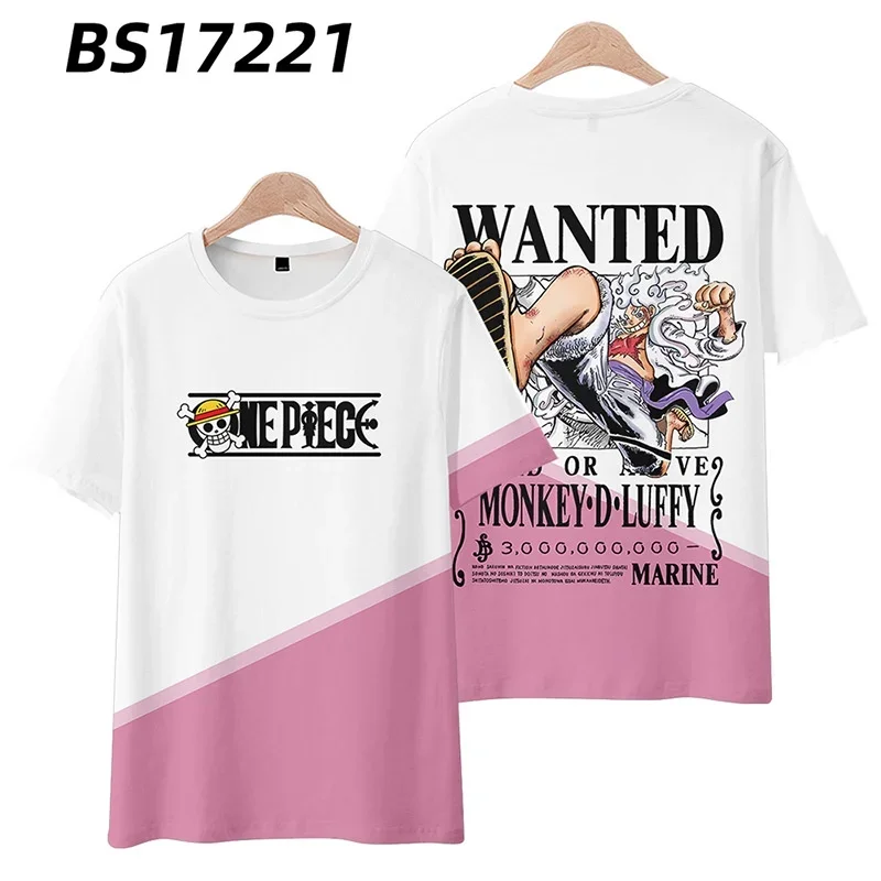 Jungen One Piece Anime T-Shirt Sommer Nami Zeus Print Atmungsaktive Baumwolle Kurzarm Sportoberteile Tägliche Aktivitäten