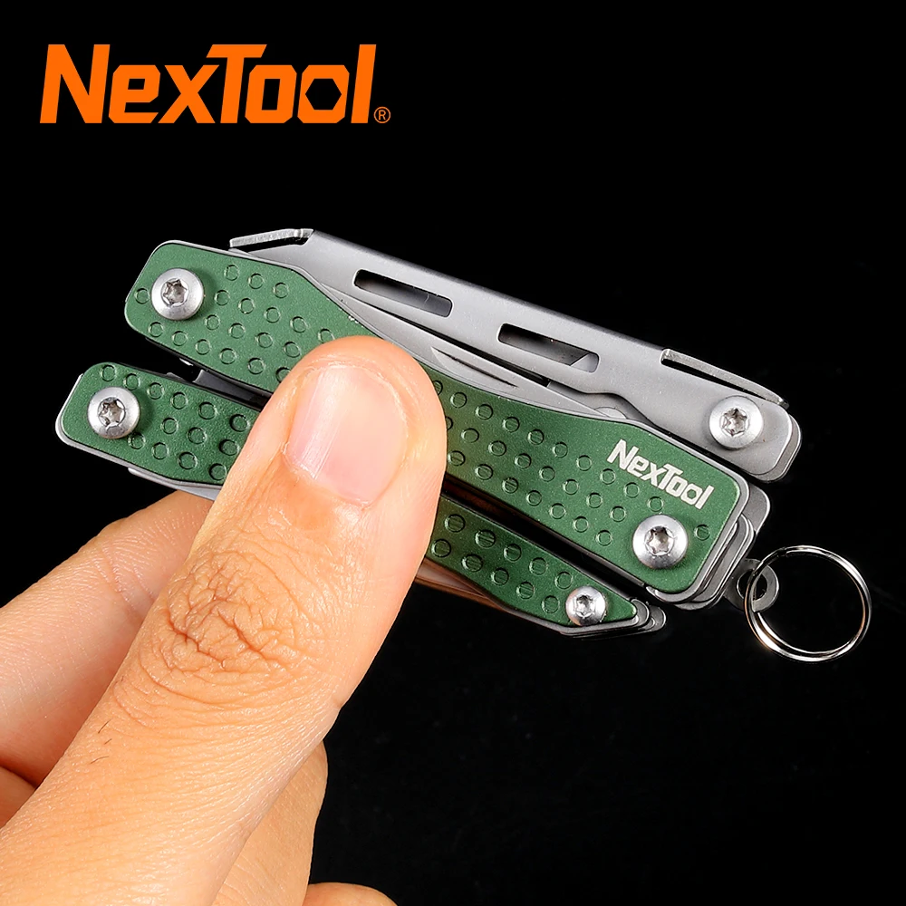 Nextool mini flaggschiff 10 in 1 multifunktion ales werkzeug falten edc handwerkzeug schrauben dreher zange flaschen öffner outdoor camping messer