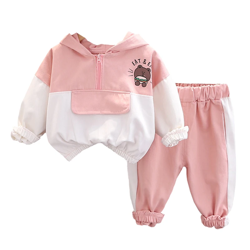 

Clothing Set Spring Autumn 0-4 Year Old Boys Girls Hooded Cartoon Casual Sports Shirt Top +Pants 2023 Fashion New Child garments