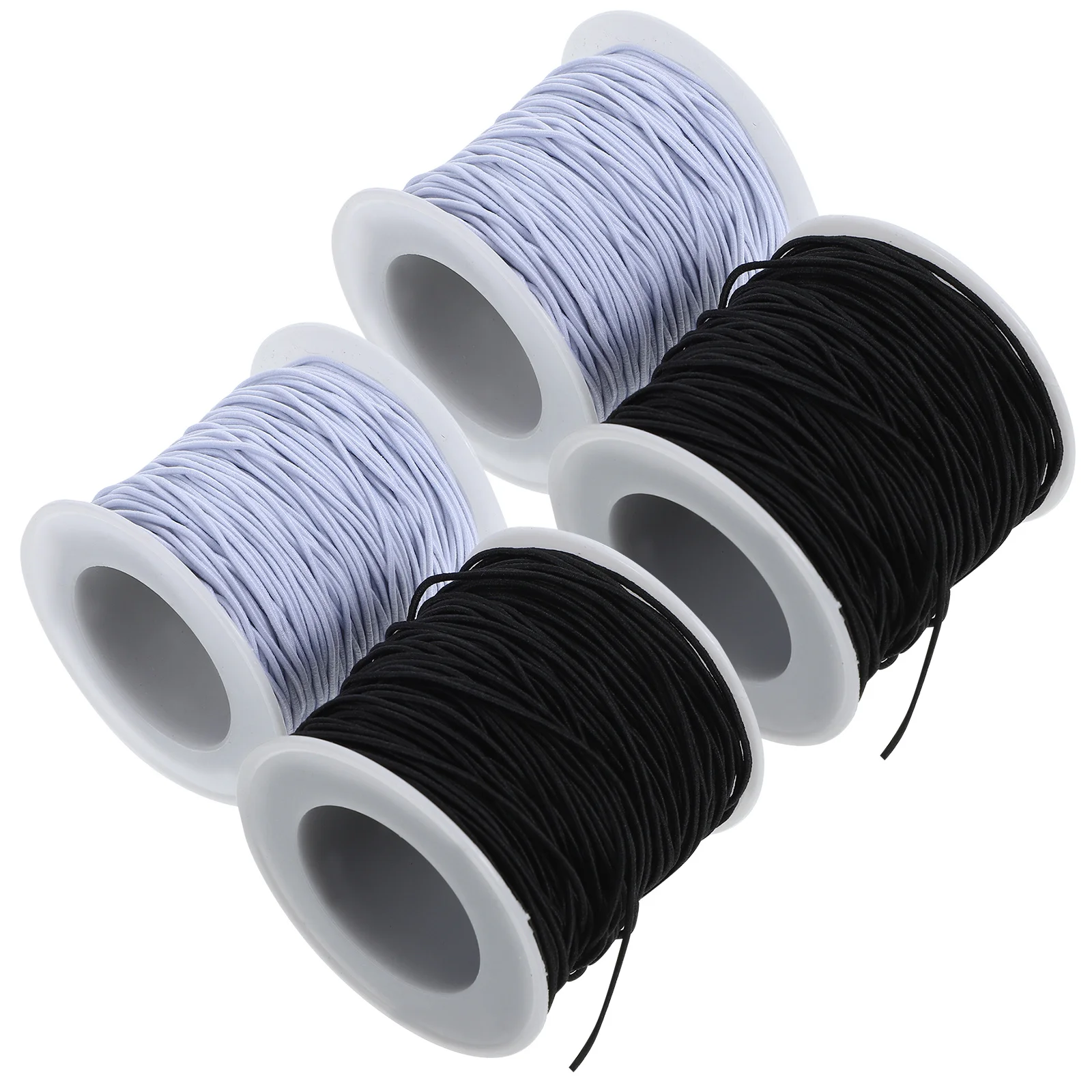 4 لفات من الحبل المرن للمجوهرات سوار ذاتي الصنع لصنع خيط قابل للتمدد مطرز بالخرز سلسلة قلادة خيط مجوهرات #5