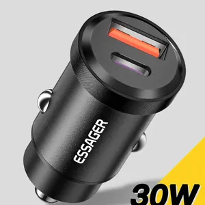 Type C USB car charger, fast loading for iPhone 12, 13, huawei, samsung, xiaomi, 30w, 5a, qc, pd 3.0, scp, 4.0 12 Main Sales Charger 30W - №6