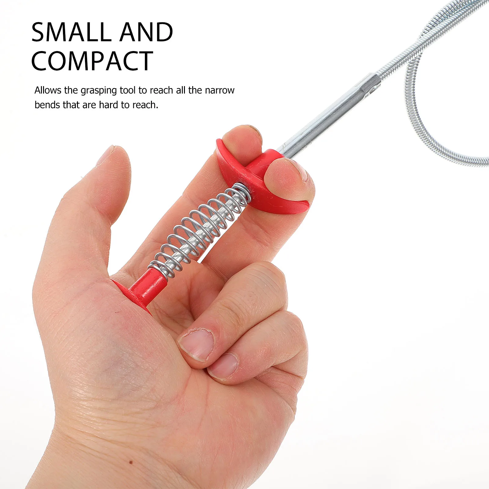 

Flexible Drain Grabber Tool Elastic Metal Shaft For Pipe Clog Removal Hair Debris Cleaner Bathroom Kitchen Sink Tub Drain