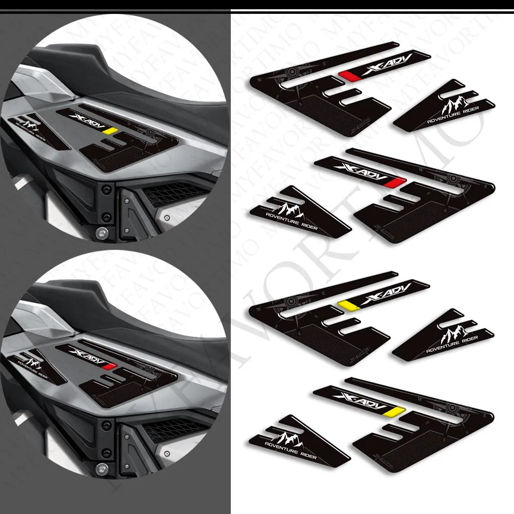 Für Honda X-ADV XADV X ADV 750 Motorrad Schutz Tank Pad Kit Rad Aufkleber Windschutzscheibe 3D Aufkleber 2021 2022 2023 2024