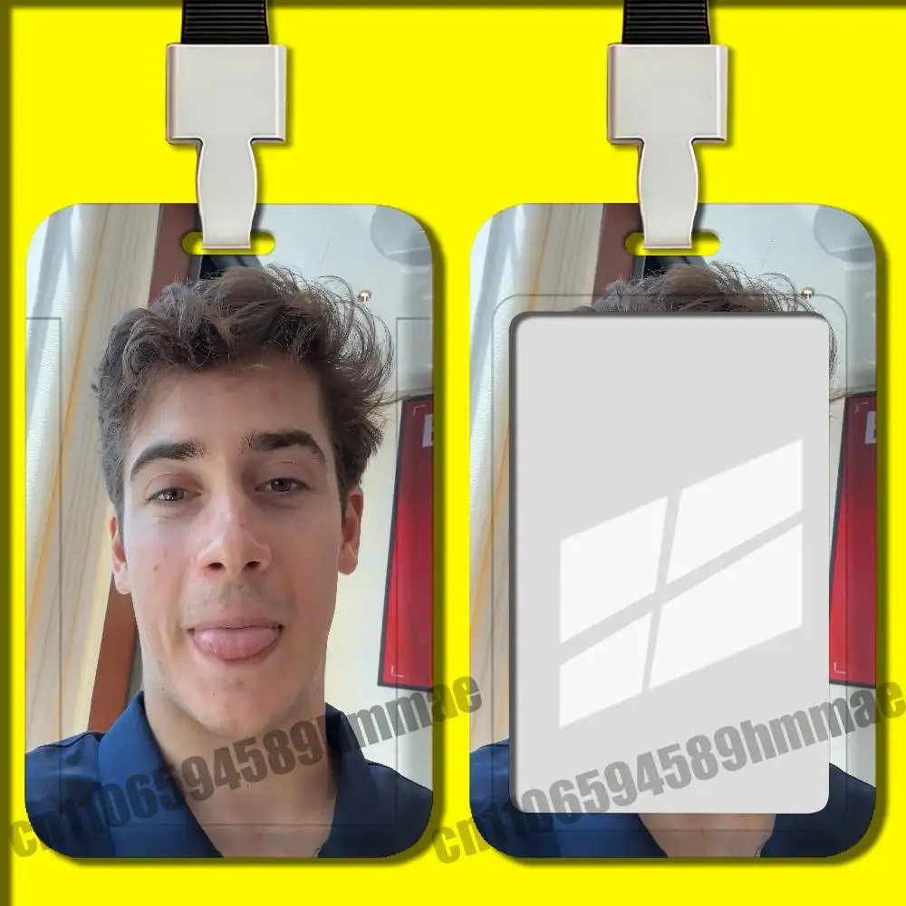 Office Badge Student Work Bank Credit Holders Hard Case Shell For F-Franco Colapinto Employee ID Card Holder