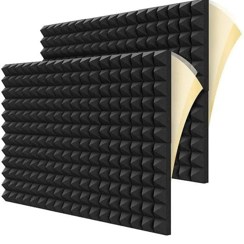 

Black Egg Trough Wall Soundproof Foam 6 12 Pcs High Density Sound Absorbing Material Acoustic Foam Ceiling Noise Insulation