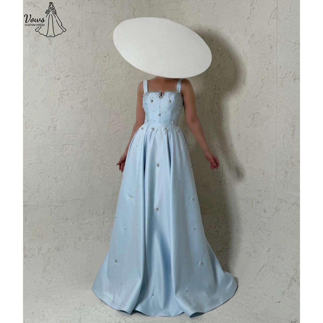 

Vows Formal Dresses for Special Occasions Line A Robe Soiree Custom Made Women's Elegant Dresses for Luxury Party Satin Cloth