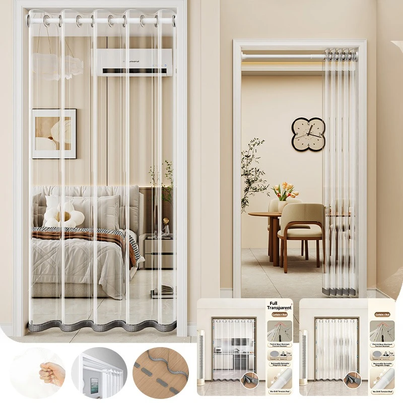 thickened-windproof-insulated-transparent-eva-magnetic-door-curtain-no-drill-oil-proof-kitchen-partition-screens-for-home-decor