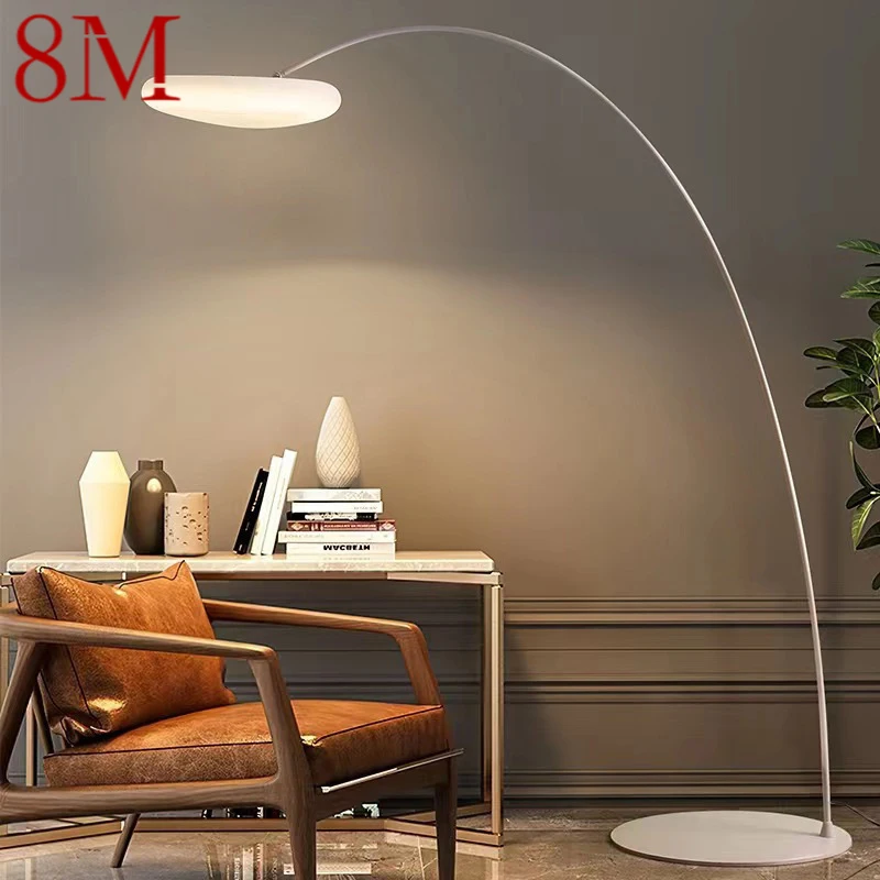 

8M Fishing Floor Lamp Nordic Modern Family Living Room Beside The Sofa Creative Cloud LED Decorative Standing Light