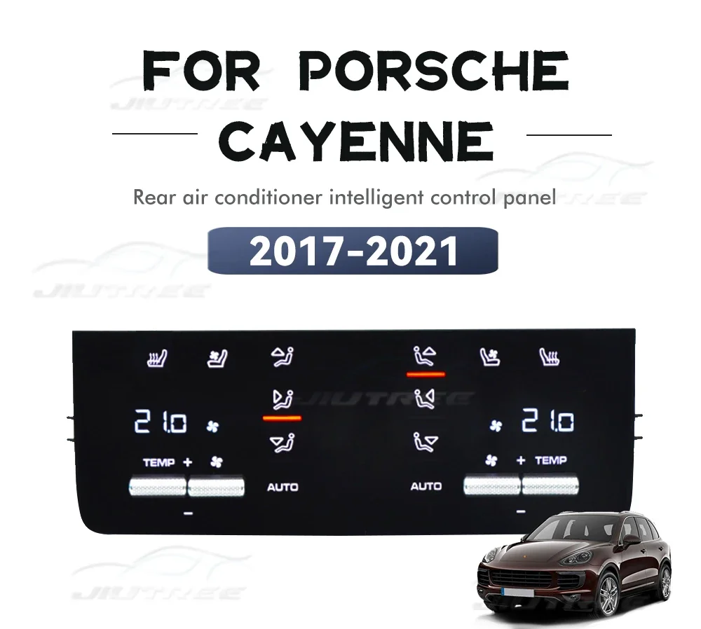 AC Panel For Porsche Cayenne 2017-2021 Car Air Conditioning Panel Modification Rear Seat Air Conditioning Control