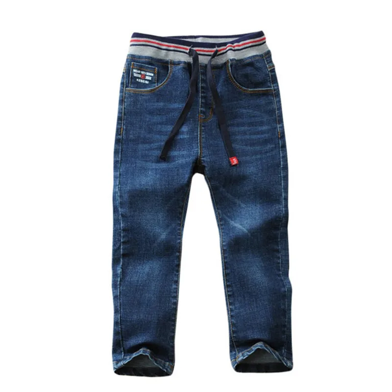 Jeans per ragazzi 2022 primavera/autunno Design del marchio vestiti per bambini pantaloni in Denim elastico in vita per bambini pantaloni 3-14 T di