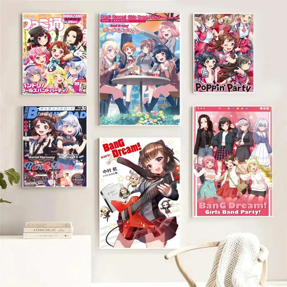 Anime BanG Dream It is My GO ملصق غرفة النوم وغرفة المعيشة والدراسة وما بعد ذلك ديكور ذاتي اللصق + هدية مثالية