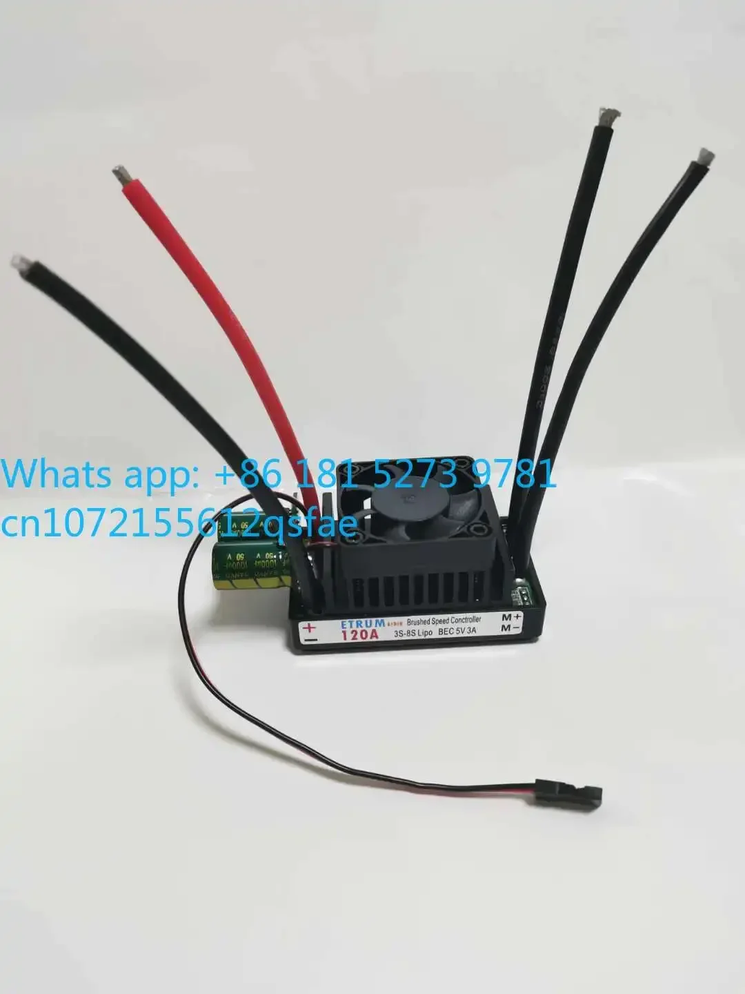 

2PCS ETRUM ESC 12V24V32V 3S-8S 120A Bidirectional Brushed Electronic Speed Controller for Lawn Mower