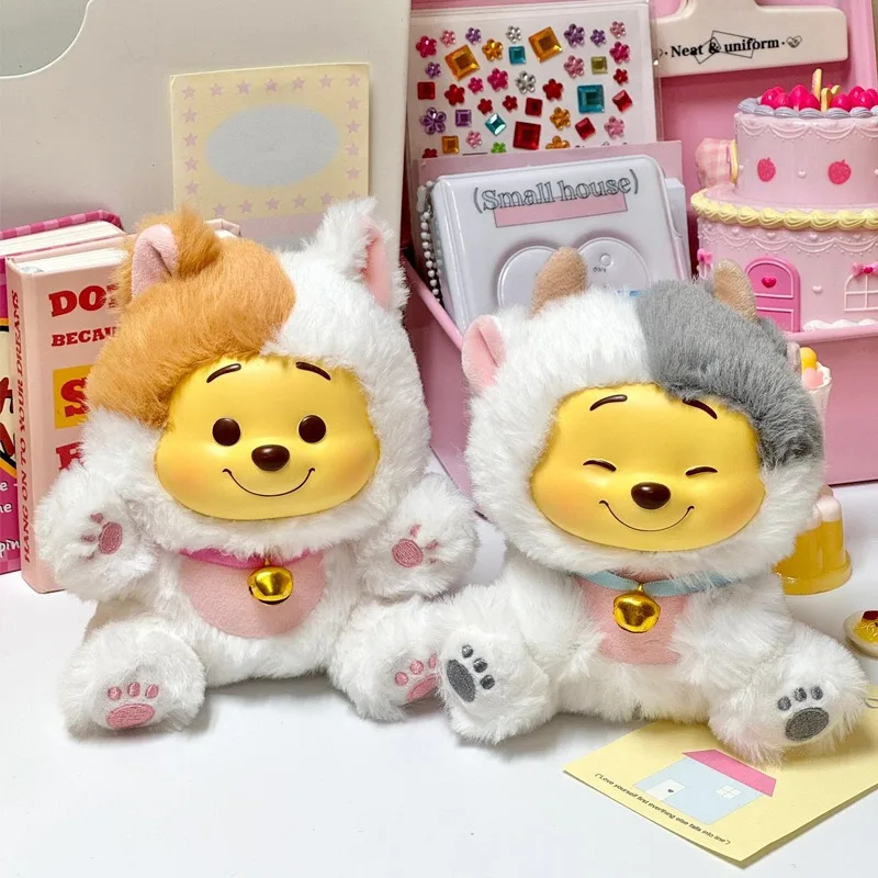 ويني ذا بوه المشاغب حفلة الفينيل أفخم صندوق أعمى بوه الدب حقيبة قلادة صندوق غامض مفاجأة لعبة لطيف دمية ديكور الهدايا