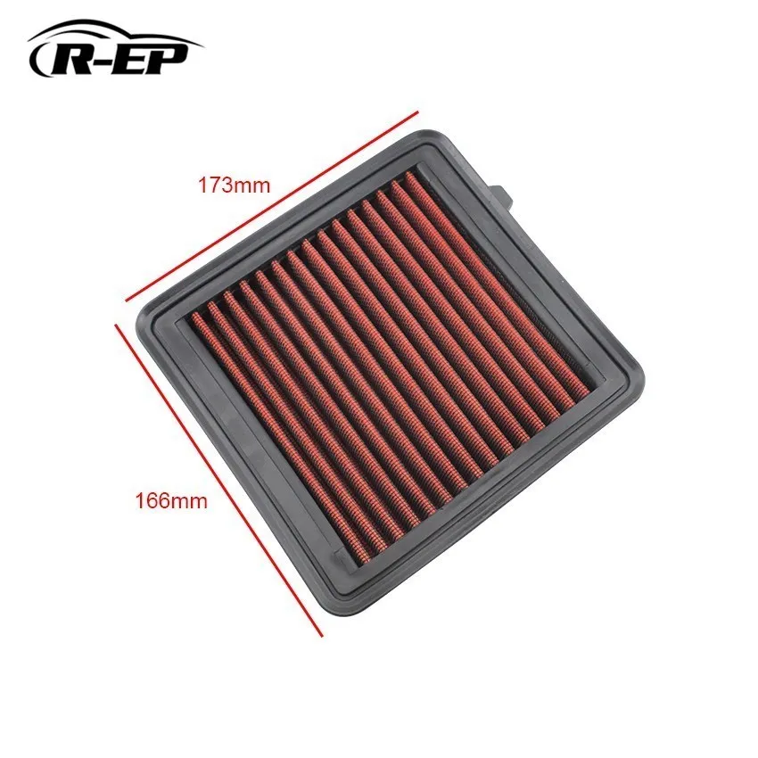 R-EP Replacement Air Filter for Honda Fit 1.5L Jazz 1.2L/1.4L High Flow Panel Air Filter OEM 17220RB0000 Washable