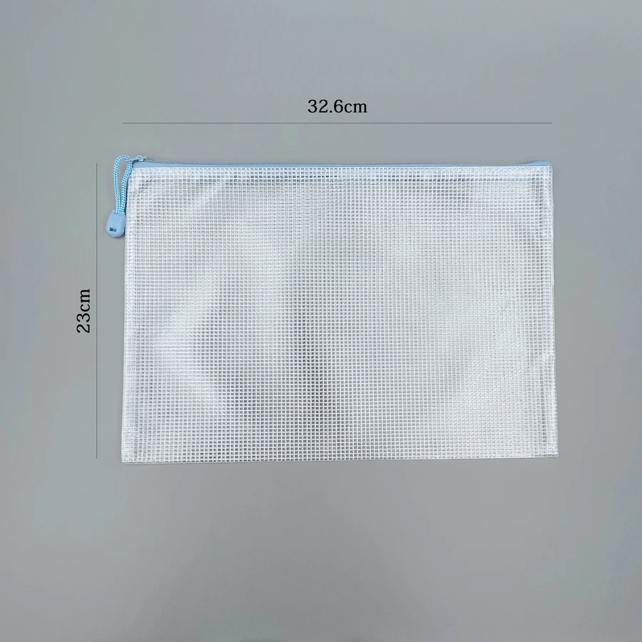 Macaron Colored A4 Zipper File Bags 1/4/8/16 Pack Transparent Waterproof Storage for Papers Books Exams School Office Supplies