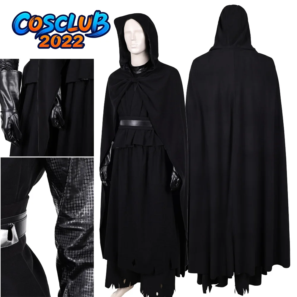 

Nihilus Cosplay Black Suits Costume Cloak TV Space Battle Roleplay Darth Uniform Top Vest Pants Halloween Carnival Disfraz Cloth