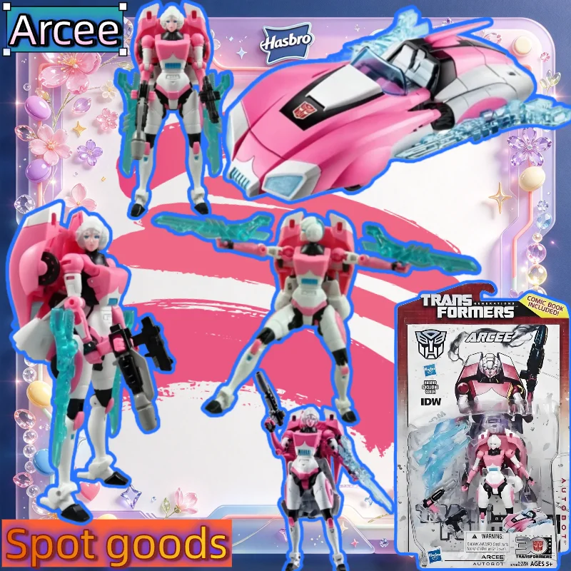 【Spot goods】Hasbro IDW Thrilling 30 Arcee Robot Model Deluxe Class Articulated Action Figure Collection Toy For Hobbyist