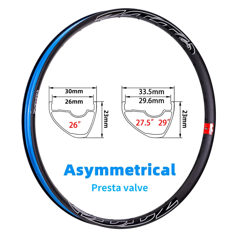 ZTTO MTB AM Enduro M1 M2 Wheelset 29 27.5 26mm Wide Asymmetrical
