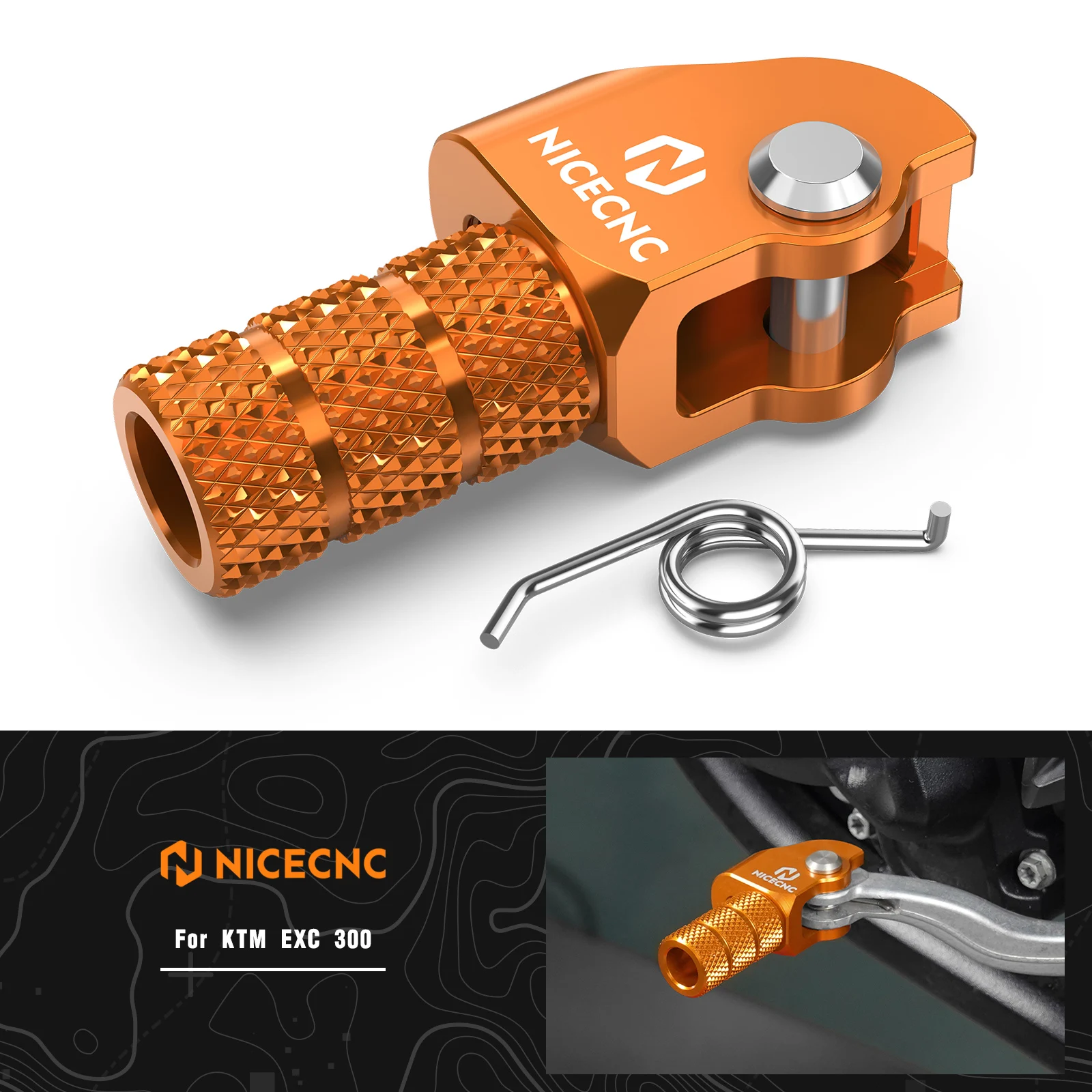 

NICECNC For KTM 2004-2024 EXC 300 TPI Adjustable Gear Shift Lever Tip EXC 250 SX 125 SXF 250 SXF 450 EXC 450 XCW 300 XC XCF XWF