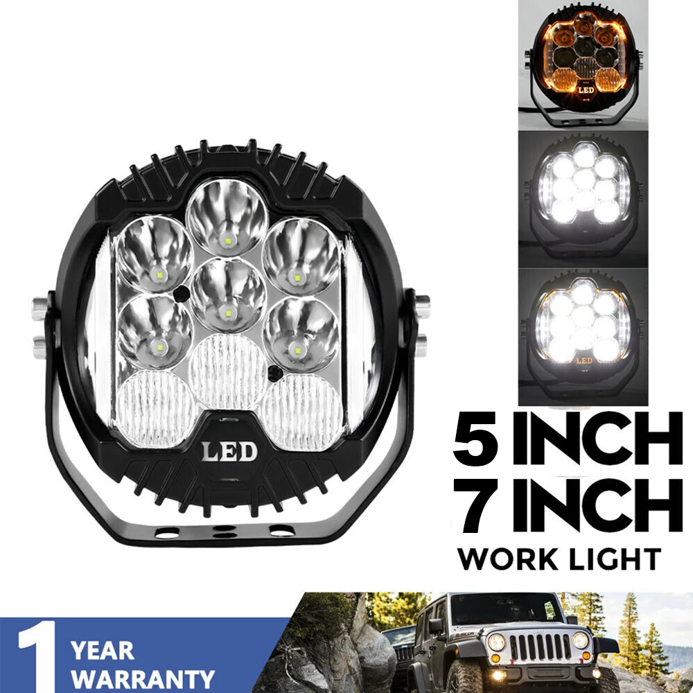 

5"7" Automobile LED Sport Work Lamps forLada Offroad 4X4 vehicle Auxiliary Lights led 7INCH Combo Driving Lamp Headlamp