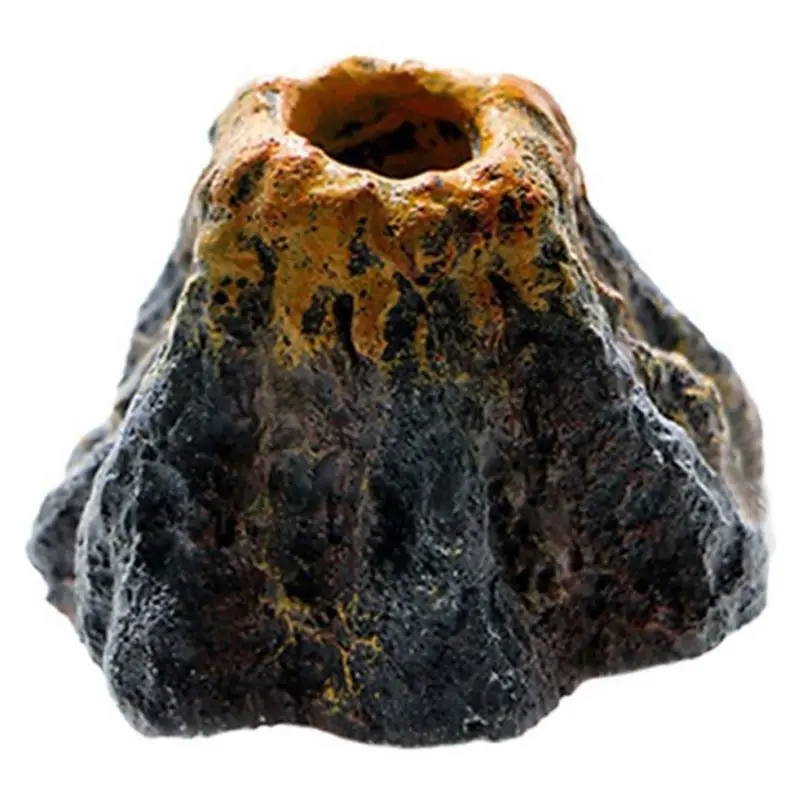 ABUP-Aquarium Volcano-Shape Air Bubble Stone Oxygen Pump Decoration Ring Stone Tank Plate Air Pump Fish Tank Decoration Easy Ins