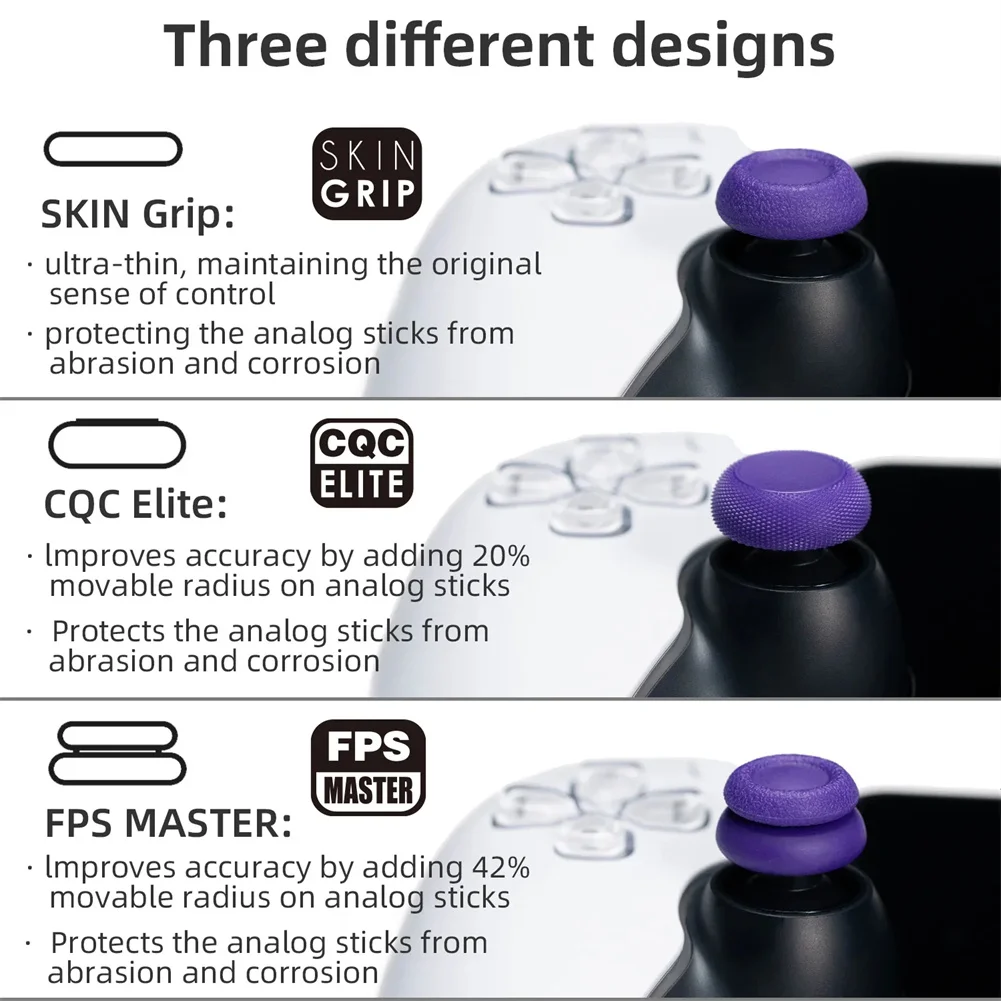 미끄럼 방지 조이스틱 엄지 스틱 그립 캡, 게임 컨트롤러 조이스틱 캡 커버, PS 포털 컨트롤러와 호환, 6 개