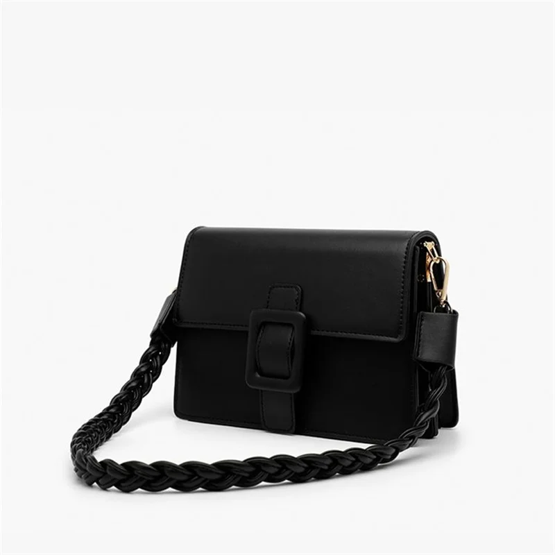 Brand Design Luxury Handbags Women Solid Color Crossbody Bags Shoulder Bag Large Capacity Black Tote Bag Two Shoulder Straps