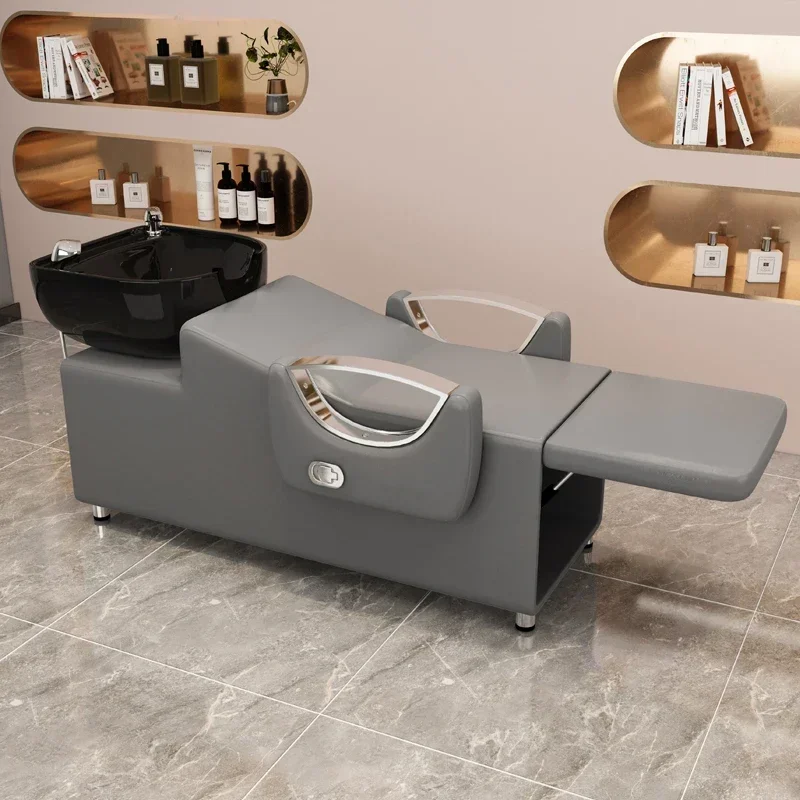 Portable Modern Head Spa Comfy Luxury Sink Spa Salon Chairs Water Therapy Washing Bed Cadeira Ergonomica Salon Furniture