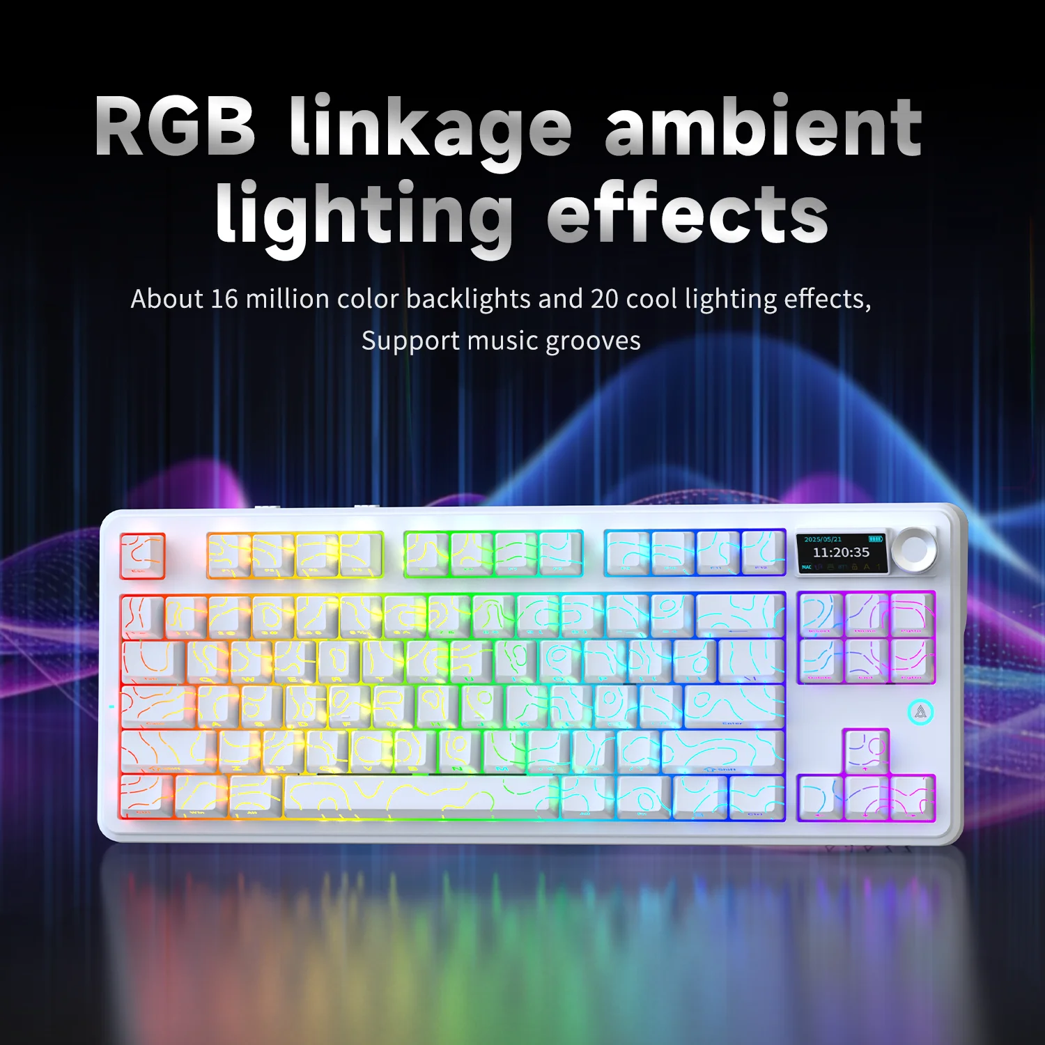 El teclado mecánico para juegos Ajazz AK870 V2 es un teclado para juegos por cable RGB asable en caliente adecuado para diversos escenarios en computadoras portátiles