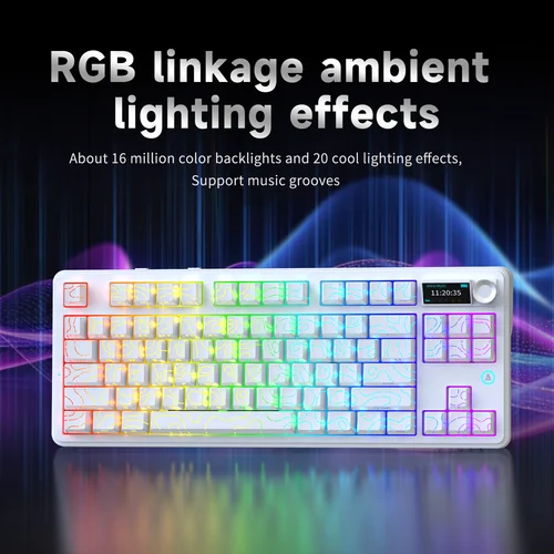 Imagen 2 del producto El teclado mecánico para juegos Ajazz AK870 V2 es un teclado para juegos por cable RGB asable en caliente adecuado para diversos escenarios en computadoras portátiles