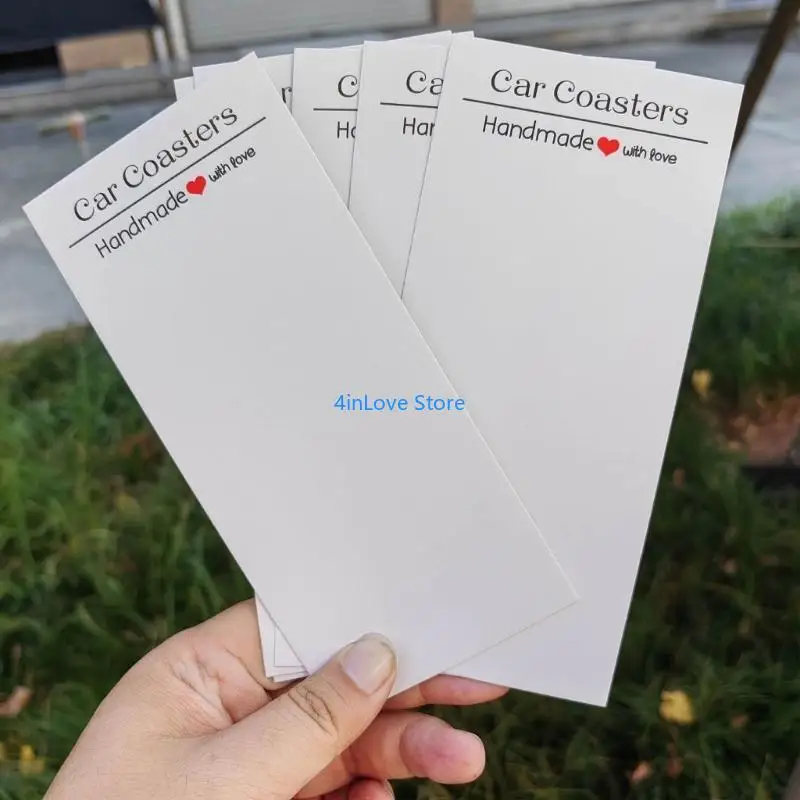 

T4MD 100 PCS Blank Coasters отображают карты с самостоятельными мешками.
