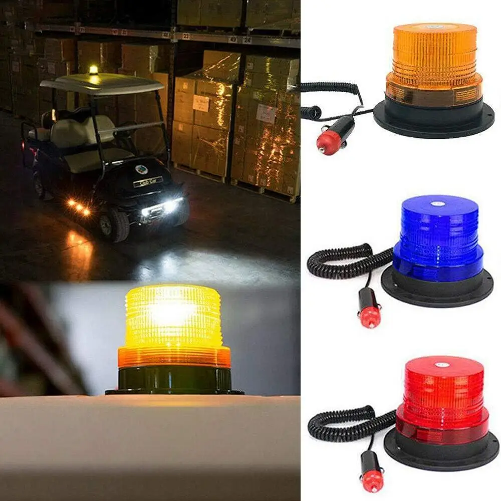 10-80V Car LED Beacon Flashing Light Strobe Emergency Alarm Lamp Warning  Light For Cars, Motorcycles, Pickups, Ships, Trucks