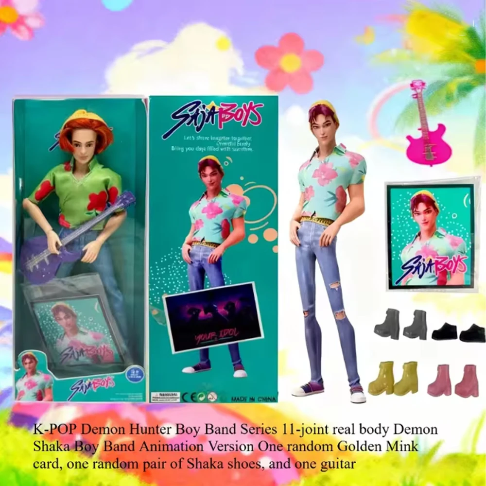 

2026 Demon Saga Anime Poseable Figure 11 Joints K-POP Boy Band Collectible Gift for Christmas Birthday Holiday